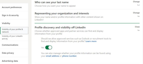 How to Manage Your LinkedIn Profile Visibility?