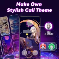Color Phone Call Screen Theme