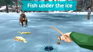 Fishing in the Winter. Lakes.
