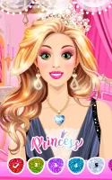 Princess Color by Number Game