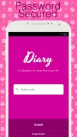 Diary with lock