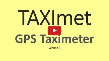 Taximet GPS Taximeter App v5.0 User Guide