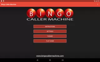 Bingo Caller Machine