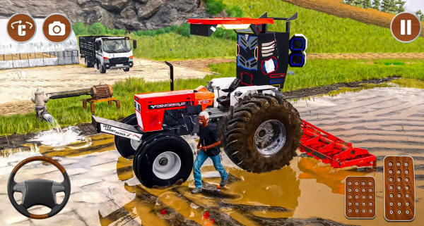 Cargo Tractor Driving Game 3d
