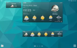 Weather & Clock Widget