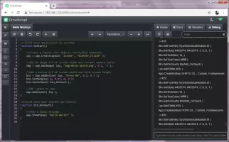 DroidScript: JS and Python IDE