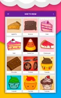 How to draw cute food by steps