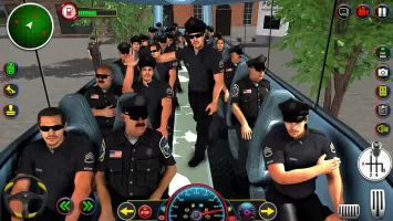 Police Bus Driving Game 3D