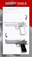 How to draw weapons by steps