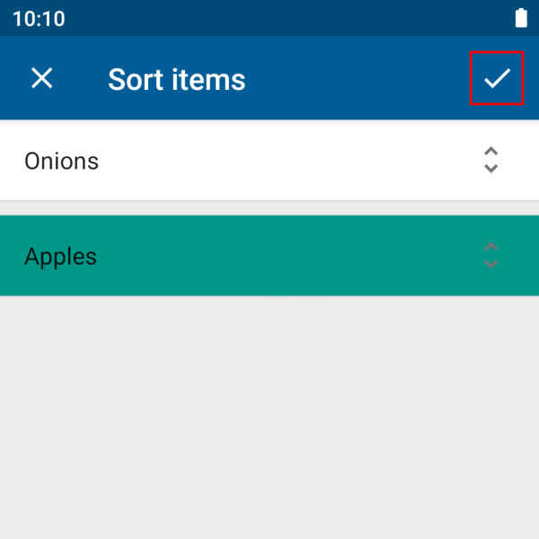 Shopping list — Lister