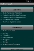 Math Formulae Lite