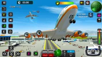 Robot Pilot Airplane Games 3D