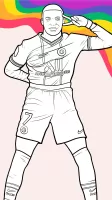 Draw Coloring Football Players