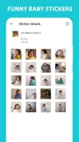 Cute Baby Stickers: Jin Miran