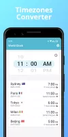World Clock - Timezones Widget