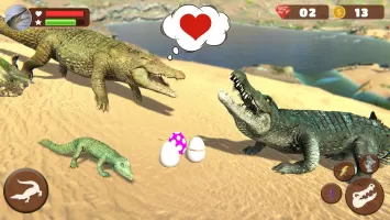 Wild Crocodile Family Sim Game