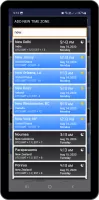 World Clock Time Zones Widget