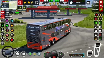 US Bus driving bus Driver 3D