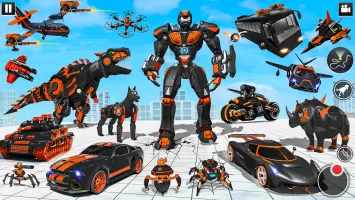 Dino Robot: Car Transform Game