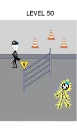 Thief Stick Puzzle: Man Escape