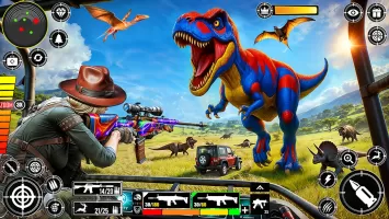 Wild Dinosaur Hunting Gun Game