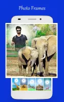 Wild animal photo editor frame