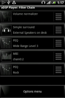 player with parametric eq