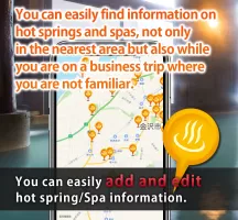 Hot spring spa information Map