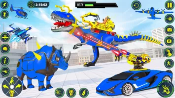 Dino Transform Robot Car Game