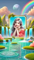 Waterfall Photo Frames Editor