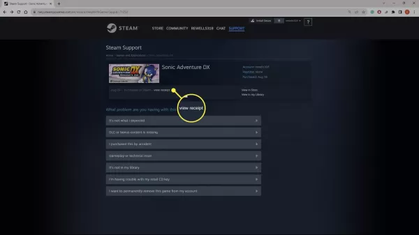 How to refund a game on steam?