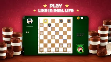 Checkers Online: board game