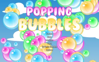 Popping Bubbles