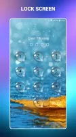 Lock screen - water droplets