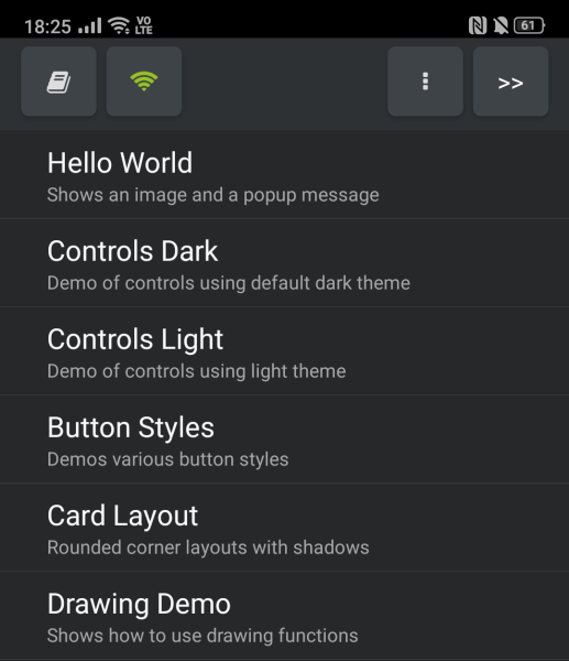 DroidScript: JS and Python IDE