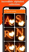 Fire Text Photo Frames App