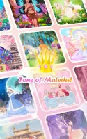 Princess Color by Number Game