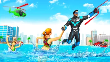 Rope Hero Superhero Flying