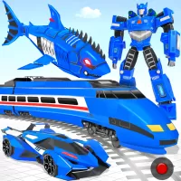 Shark Robot Car Transform Game