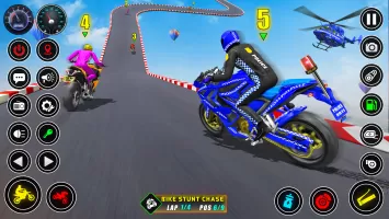 Police bike Stunt Bike Racing