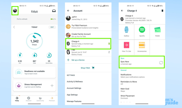 How to sync Fitbit with an Android phone?