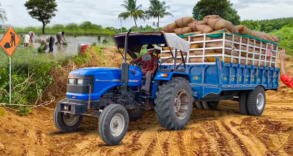 Farming Game : Tractor Trolley