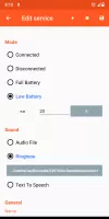 Battery Sound Notification