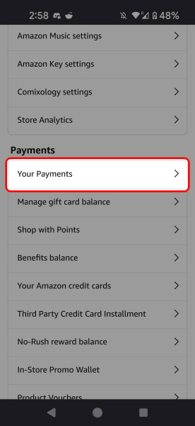 How to delete a credit or debit card from your Amazon account？