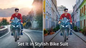 Man Bike Rider Photo Editor