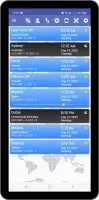 World Clock Time Zones Widget