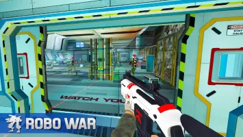 Robot Gun Shooting Games War