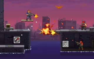 Gun Force Side-scrolling Game