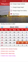 Philippines Calendar 2025