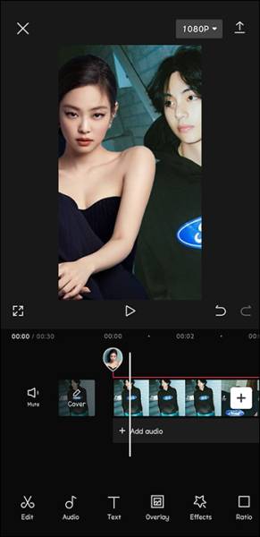 How to add an overlay in CapCut to track a moving body?